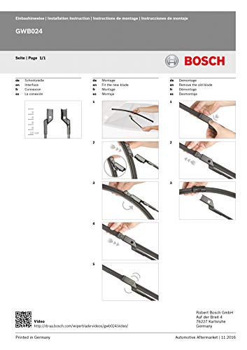 Escobilla limpiaparabrisas Bosch Aerotwin A414S, Longitud: 650mm/400mm – 1 juego para el parabrisas (frontal)