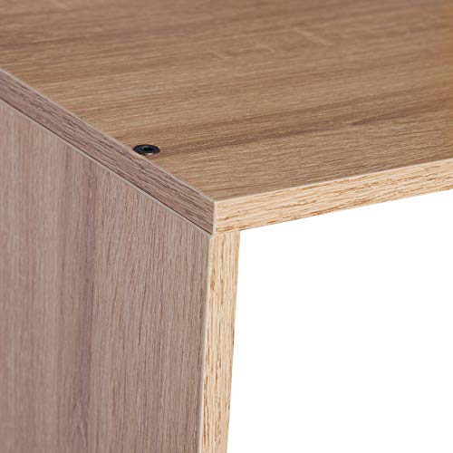 eSituro Estantería Librería Estante de Metal Estante de Cocina Estante de Almacenamiento de Organizador Multifuncional para Libros Plantas con 5 Estantes Metal + MDF 84x34x160CM SSTR0051