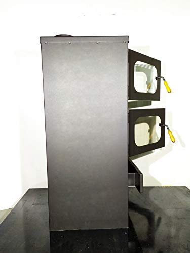 Estufa de leña de Metalic con horno quemador de leña, chimenea para cocinar, sólida, combustible, 13kW