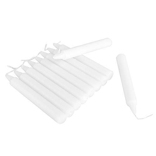 ewtshop® - 30 velas blancas de 11,5 cm de altura, 12,5 mm de diámetro, para fiestas de cumpleaños, fiestas de niños, festivales, árbol de Navidad
