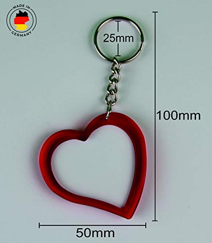 EXCLUSIVO: Llavero del corazón "I Love Deike" , una gran idea para un regalo para su pareja, familiares y muchos más! - socios remolques, encantos encantos mochila, bolso, encantos del amor, te, amigos, amantes del amor, accesorio, Amo, Made in Germany.