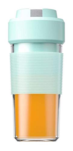 Exprimidor Exprimidor portátil, recargable USB Mini Blender, desayuno fruta y el procesador de alimentos de origen vegetal, Inicio/Viajes/viaje de negocios/Jugo Oficina Copa (Color : Blue)