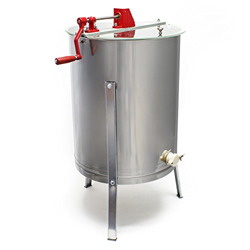 Extractor manual de miel 4 cuadros lucio perca DNM extractor de acero inoxidable apícola
