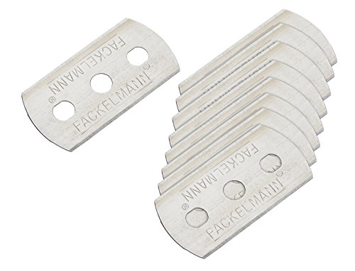 Fackelmann Cuchillas Recambio Rasqueta Acero Inox. Color inox. 4,4x2,2cm. 10 uds.
