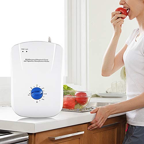Fanuse Generador de Ozono Esterilizador de 220 V Purificador de Agua de Ozono de Aire PurificacióN Frutas Verduras Agua PreparacióN de Alimentos Ozonizador Ionizador (Enchufe de la EU)