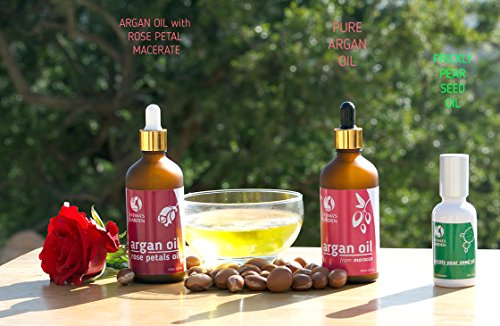 fatima' S Garden - Aceite de Semillas de Higo de barbarie, prensado en frío (, Pure, vièrge, cuerpo Hidratante Antiedad para cara, pelo, uñas, certificado 100% Bio Ecocert Europe y USA 30ml