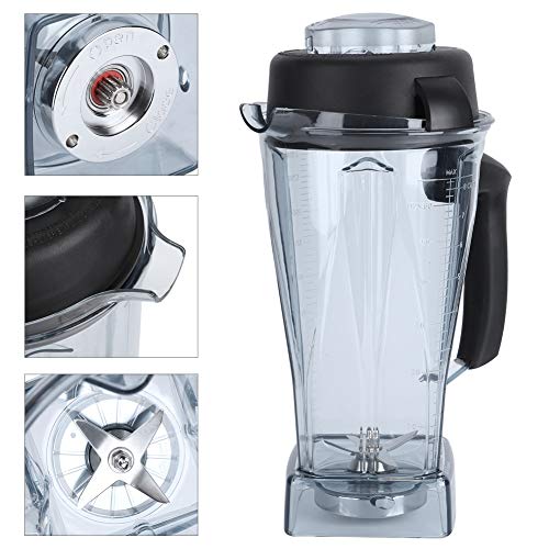 Fdit Recipiente para licuadora de 64 oz, licuadora Inteligente, Recipiente Transparente para licuadora, Tapa, Tapa, Juego de Accesorios de Repuesto para Vitamix, 2000 ml