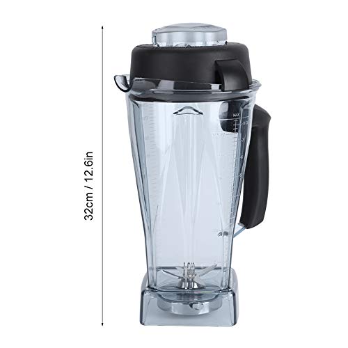 Fdit Recipiente para licuadora de 64 oz, licuadora Inteligente, Recipiente Transparente para licuadora, Tapa, Tapa, Juego de Accesorios de Repuesto para Vitamix, 2000 ml