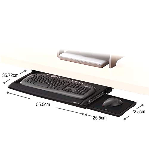 Fellowes 8031201 - Bandeja para Teclado, Negro