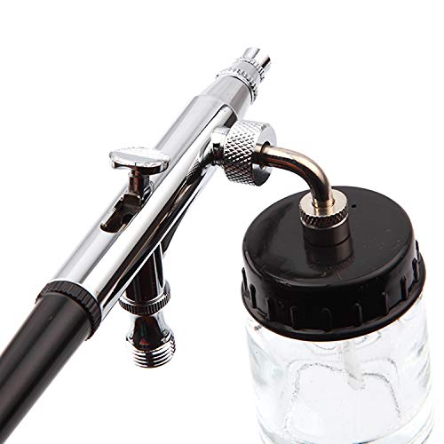 Fengda Pistóla de aerógrafo kit FE-134K con aguja/boquilla de 0,2/0,3/0,5 y tubo.