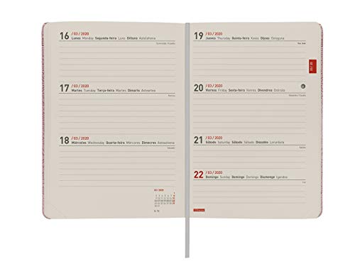 Finocam - Agenda 2019-2020 semana vista apaisada español Natural Indian
