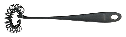 Fiskars Batidor espiral, Longitud: 28 cm, Ø 7 cm, Plástico, Essential, Negro, 1023809