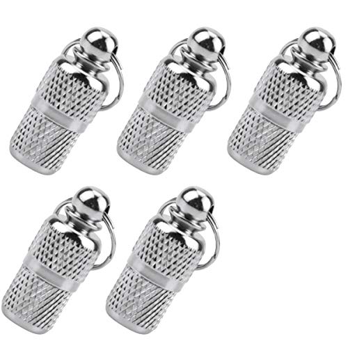 Fodlon 5 Etiquetas de Identificación de Mascotas Perro ID Tag Colgante Perro Personalizado con Nombre Gatos Accesorios Placas Identificativas Perros Anti-Perdido Etiqueta de DireccióN Incluida Llavero