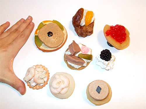 FOOD Imanes Buffet Juego de 6 piezas – Regalos magnética, Idea Decorativa, alimentos magnético, antiadherente magnético, regalo Artículo