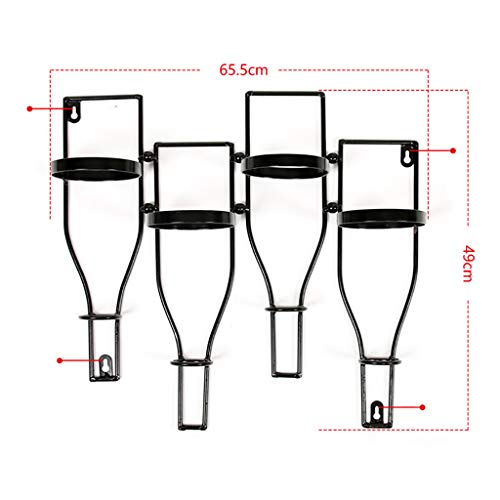 FPigSHS Armarios para Vino Botelleros Estante para vinos al revés Estante para vinos Decorativo Decoración de Pared Clásico Viento Industrial Loft Barra de Cocina en el Hotel