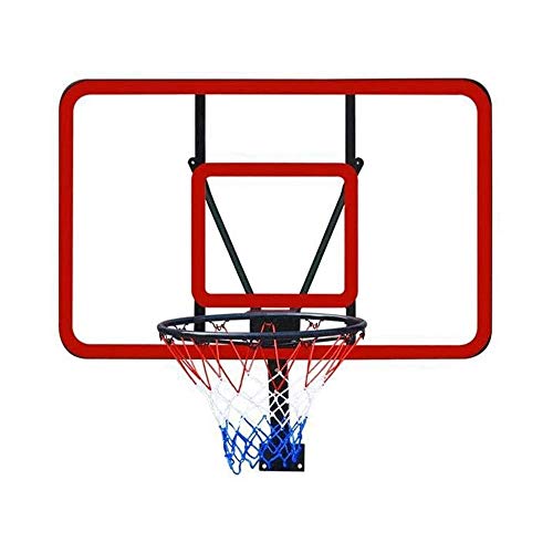 FQCD Exterior del aro de Baloncesto con el Sistema del Tablero Trasero de Baloncesto for Adultos Inicio, montado en la Pared de Baloncesto Stand, Tablero de PC Transparente