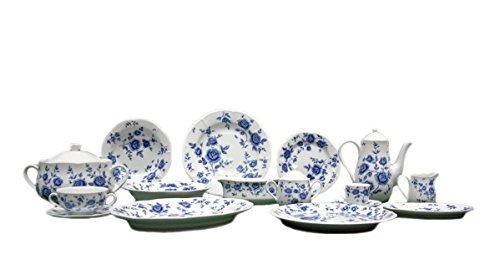 FranquiHOgar VAJILLA Modelo Carlotta 83 Piezas - Porcelana