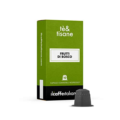 FRHOME - 50 Cápsulas de Tisana compatibles Nespresso - Tisana Frutos Rojos - Il Caffè italiano