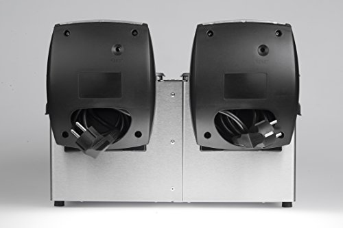 Fritel FR 1850 DUO Doble Independiente - Freidora (Freidora, 6 L, 150 °C, 190 °C, Doble, Acero inoxidable)