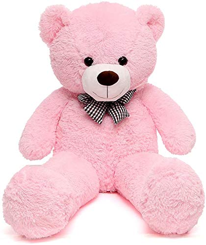 FSN Oso de Peluche Gigante Grande Teddy, 120cm Juguete de Peluche Osito Suave y Cariñoso Niños y Adultos Rosado