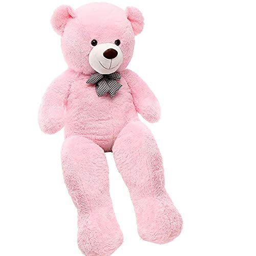 FSN Oso de Peluche Gigante Grande Teddy, 120cm Juguete de Peluche Osito Suave y Cariñoso Niños y Adultos Rosado