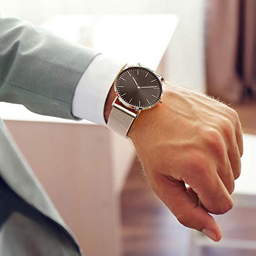 Fullmosa 【2020 Nuevo】 Correa de Reloj, Correa de Repuesto de Malla de Acero Inoxidable para Reloj (Samsung Gear s3s2 / ASUS Zenwatch/Huawei Watch etc.) Oro, 20mm