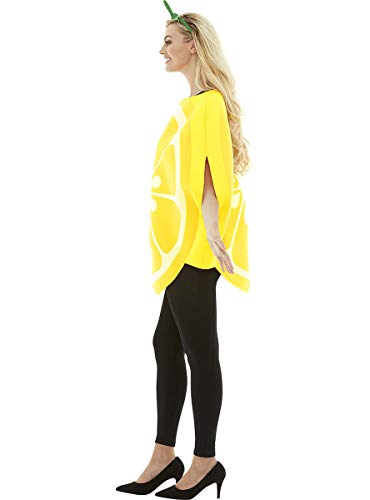 Funidelia | Disfraz de limón para Hombre y Mujer Talla Talla única ▶ Fruta, Comida - Amarillo, Túnica y Diadema