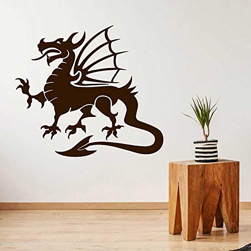FXBSZ pegatinas de pared de dragón volador personalizables pegatinas de decoración de dormitorio de sala de estar pegatinas de pared de moda pegatinas de decoración del hogar verde limón 80 cm x 71 cm