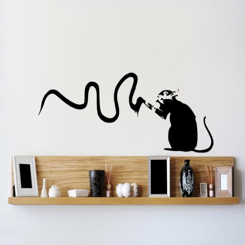 G Direct Banksy Vandal la Pared del Vinilo 80x55