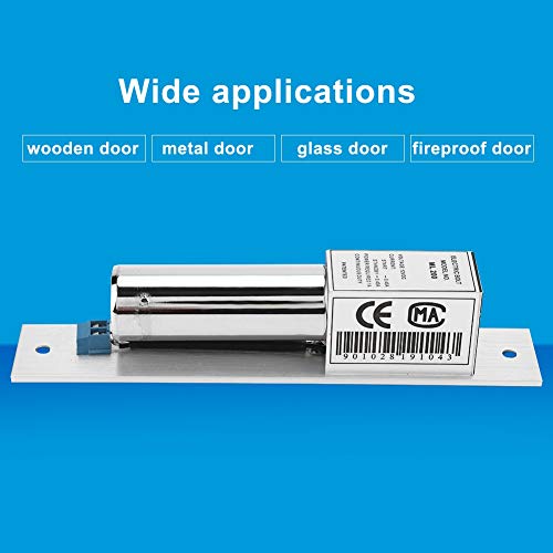 Garosa Cerradura Eléctrica Cerradura Electromagnética Cerradura Electromagnética Kit de Control de Acceso Cristal de Inducción Magnética Cerradura de La Puerta Metálica Sistema de Seguridad DC 12V