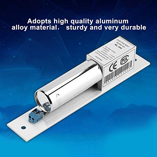 Garosa Cerradura Eléctrica Cerradura Electromagnética Cerradura Electromagnética Kit de Control de Acceso Cristal de Inducción Magnética Cerradura de La Puerta Metálica Sistema de Seguridad DC 12V