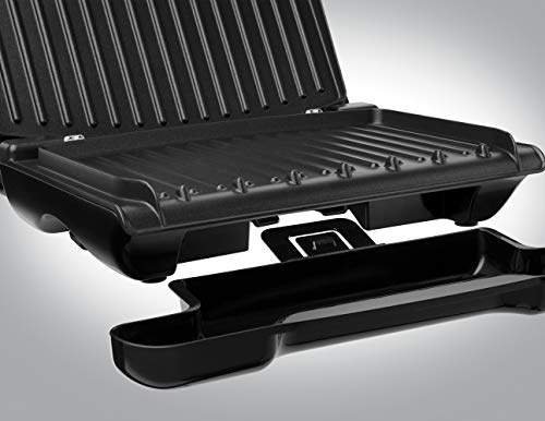 George Foreman Compact – Grill Eléctrico (Plancha Grill de 1200 W, 3 porciones, Rojo) - ref. 25030-56