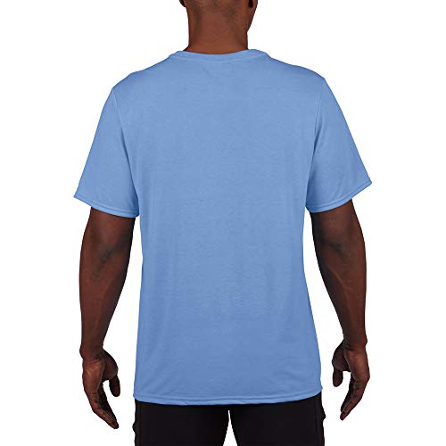 Gildan - Camiseta Deportiva Transpirable de Manga Corta para Hombre - 100% poliéster (2XL) (Verde Fluorescente)