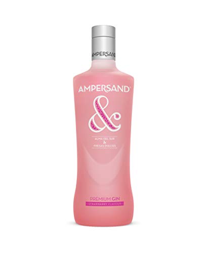 Ginebra premium Ampersand Ginebra sabor Fresa 37.5º 70 cl