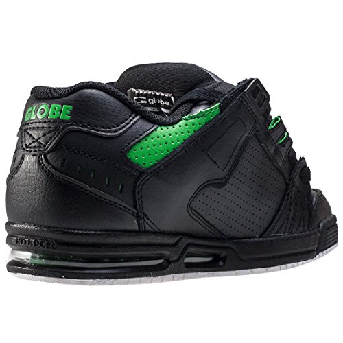 GLOBE Sabre, Zapatillas de Skateboarding para Hombre, Negro (Black/Moto Green), 41 EU
