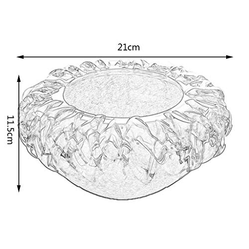 GLP Cenicero Cristal Cenicero Cenicero Europea Creativo Grande Quemador de Incienso 21 * 11,5 cm Adecuado for Bares, restaurantes, Entretenimiento al Aire Libre O Inicio púrpura opci