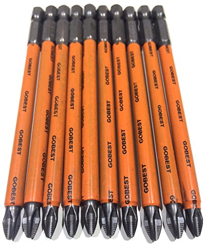 GOBEST PH2 - Puntas de Destornillador Antideslizantes (10 Unidades, 150 mm de Largo)