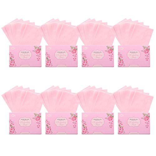 Gobesty Papel secante de aceite, 800 PCS Tejidos absorbentes de aceite natural Hojas absorbentes de aceite facial para hombres y mujeres para el cuidado o maquillaje de la piel