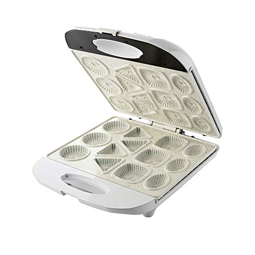 Gofrera Eléctrica Galleta, Pastel Bocadillo Máquina, Antiadherente Desayuno Rápido Creativo Para Hornear, Cocina, Horno De Pan Regalo Blanco