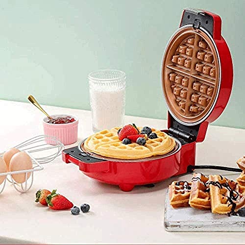 Gofrera sandwichera Multifunción Wafflera, completamente automático Mini Hogar Wafflera, Una de las claves-Cambiar disco, una bandeja de revestimiento de grado alimenticio antiadherente, con el interr