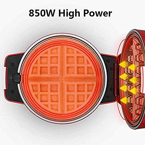 Gofrera sandwichera Multifunción Wafflera, completamente automático Mini Hogar Wafflera, Una de las claves-Cambiar disco, una bandeja de revestimiento de grado alimenticio antiadherente, con el interr