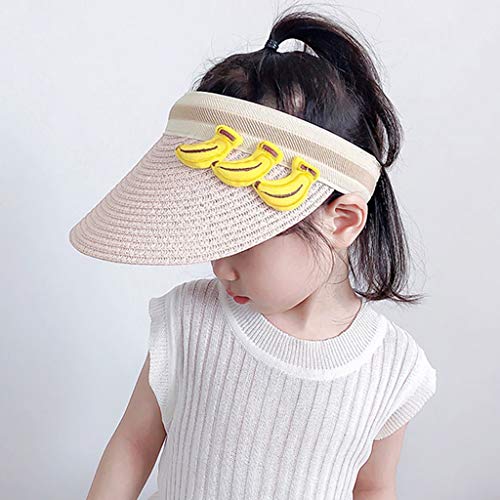 goneryisour - Gorra de béisbol vacía para niños, diseño de paja, diseño de frutas