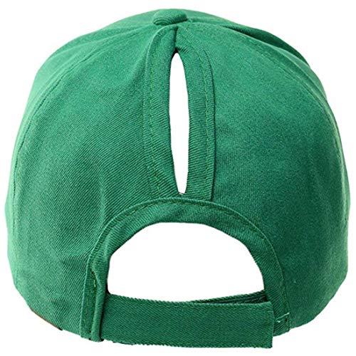 Gorros Mujeres Denim Cola De Caballo Desordenado Bollos Camionero Sencillos Ponycap Gorra Gorra Lisa De Béisbol Gorra B Caps Estilo (Color : Negro, Size : One Size)