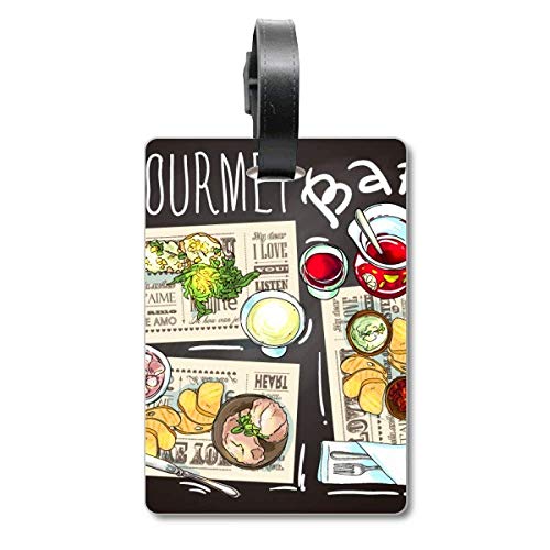 Gourmet Bar Carne Sopa Limonada Crucero Bolsa Etiqueta Tourister Identificación Etiqueta