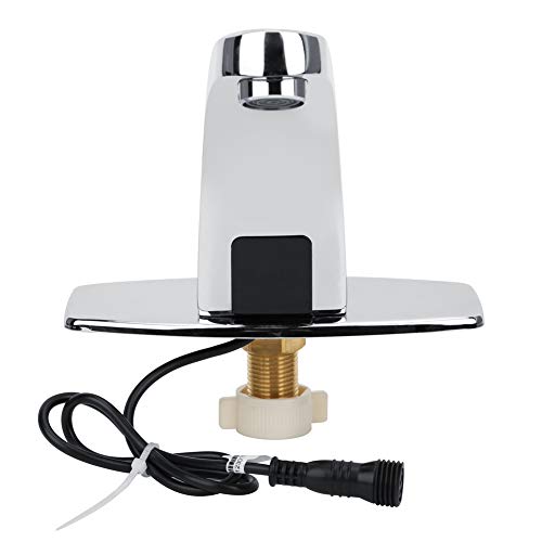 Grifo de agua con sensor de plata, grifo de lavabo, hogar frío y caliente para restaurante Fácil de instalar para baño