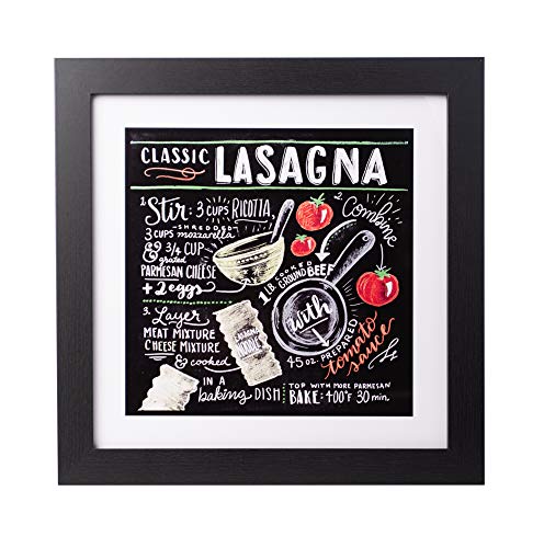 Grupo Erik Cuadro Cocina Lily & Val Classic Lasagna, Lasaña, 30x30 cm