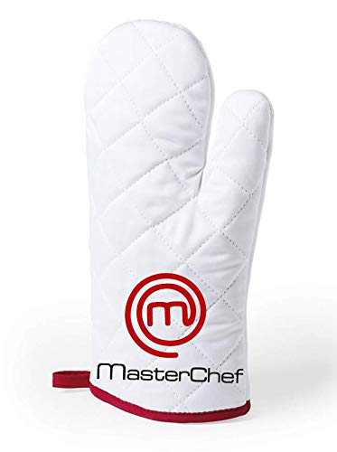Guante de Horno Masterchef, Guante de Cocina Resistente al Calor 500°F Antideslizante Manoplas de Horno Largo y Grueso Algodón Suave Gloves para Cocina Horneando Barbacoa Master Chef