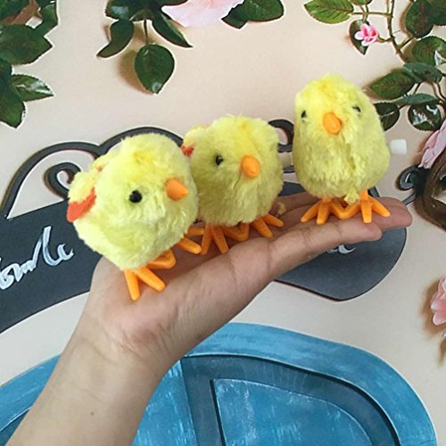 Gusspower Adorable Polluelo Esponjoso Pequeño, Pollo Amarillo para Adorno de Lindo Pollito de Juguete Adecuado para bebés de Alrededor de 1 año de Edad