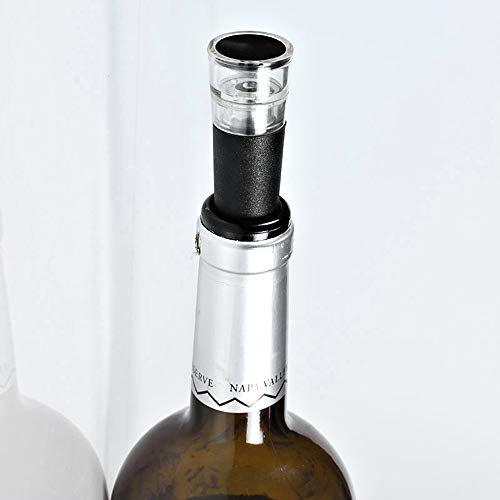 Gwolf Tapón de botella de vino, Tapones de vino de silicona, tapones de vino al vacío, tapones de vino, protector de botella de vino al vacío, tapón de vino tinto para sellador de vino tinto, 4 piezas