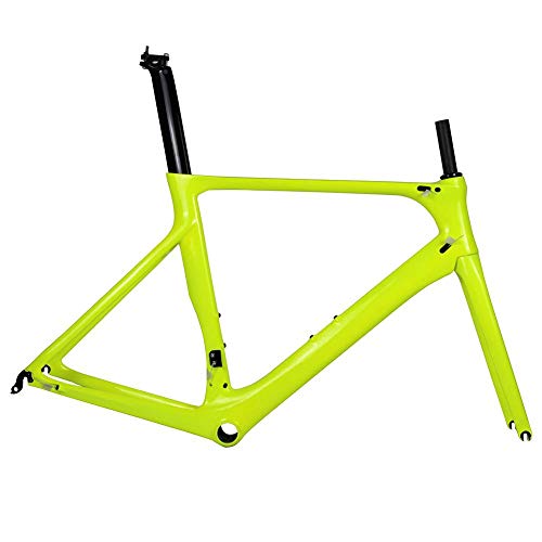 HAILI Cuadro de Bicicleta de Carretera de Carbono Completo OEM Spcycle DI2 y Cuadro de maquinaria de Bicicleta de Carretera de Carbono BB86 50.5/53/56 cm Garantía de 2 años,C